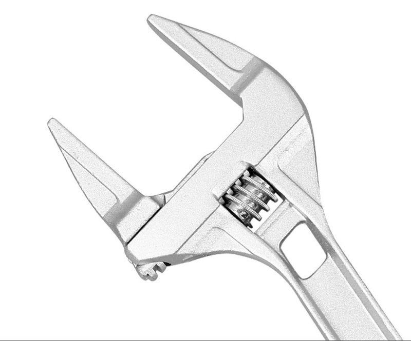 Sehfupoye 8 Inch Adjustable Wrench Aluminum Alloy Spanner Shank Plumber Large Opening Bathroom Wrenche Wide Jaw 6-68mm - Image 2